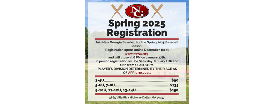 Spring 2025 Registration