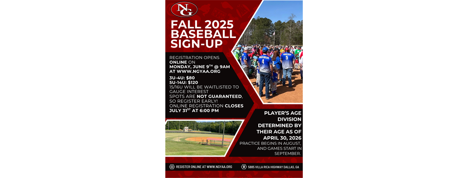 Fall 2025 Registration
