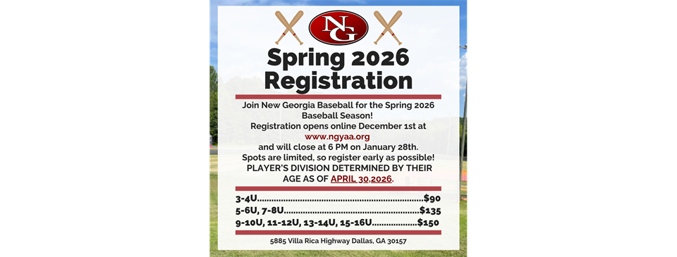 Spring 2026 Registration